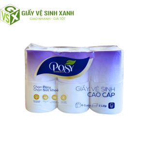 giấy vệ sinh Posy cao cấp 6 cuộn 3 lớp