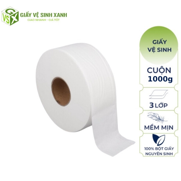 giấy vệ sinh cuộn lớn 1kg