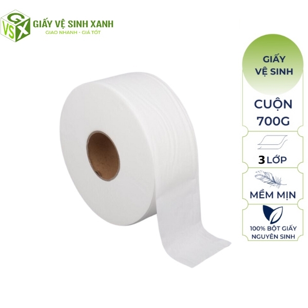 Giấy vệ sinh cuộn lớn 700g