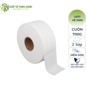 Giấy vệ sinh cuộn lớn 700g 2 lớp