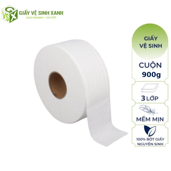giấy vệ sinh cuộn lớn 900g