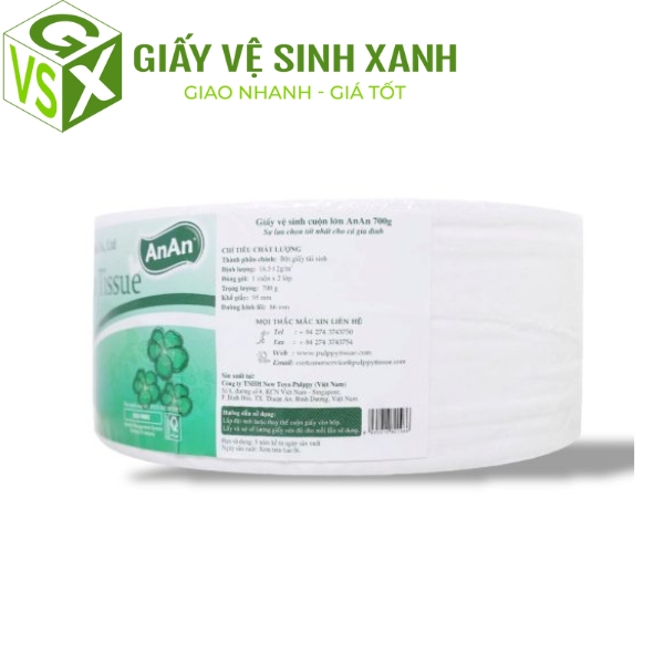 giấy vệ sinh cuộn lớn anan chính hãng