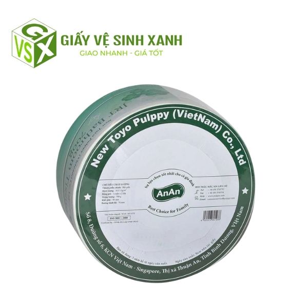 giấy vệ sinh cuộn lớn anan chính hãng