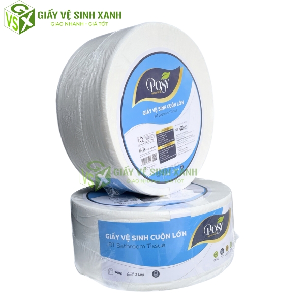 Giấy vệ sinh cuộn lớn Posy 700g