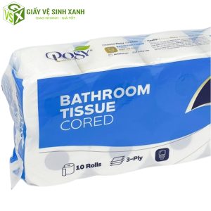 giấy vệ sinh posy 10 cuộn 3 lớp có lõi