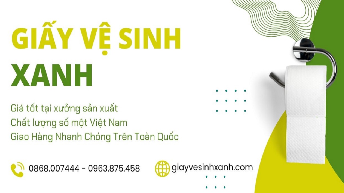 %giấy vệ sinh xanh%