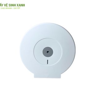 hộp đựng giấy vệ sinh cuộn lớn nhựa màu trắng