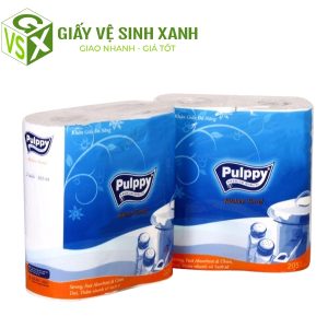 khăn giấy đa năng pulppy 2 cuộn205 tờ - khăn giấy lau bếp