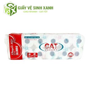 giấy vệ sinh cat luxury 10 cuộn tặng 2 3 lớp