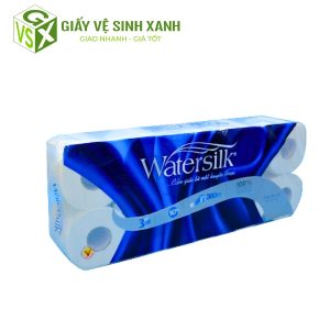 Giấy vệ sinh Watersilk 36 mét 10 cuộn 3 lớp