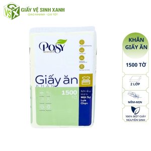 giấy ăn posy 1500 tờ 2 lơp