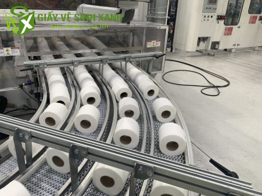 dây chuyền sản xuất giấy vệ sinh cuộn nhỏ