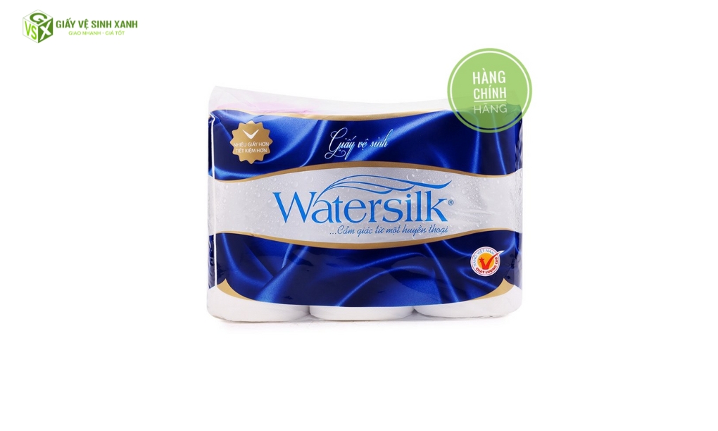 Giấy vệ sinh Watersilk 12 cuộn 2 lớp