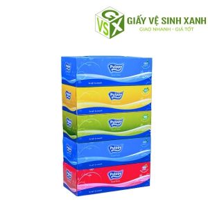 Khăn giấy lụa hộp Pulppy 180 tờ 2 lớp