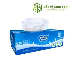 Khăn giấy lụa hộp Pulppy 180 tờ 2 lớp giá tốt