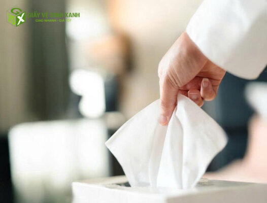 Giấy lau tay trong nhà hàng va quán ăn